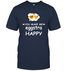 You Make Me Eggstra happy,Funny Valentine His and Her Couple Men's T-Shirt Men's T-Shirt - HHHstores