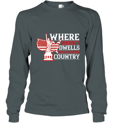 Where liberty dwells, there is my country 01 Long Sleeve T-Shirt Long Sleeve T-Shirt - HHHstores