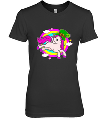 Irish Leprechaun Unicorn Cute St Patricks Day Ireland Women's Premium T-Shirt Women's Premium T-Shirt - HHHstores