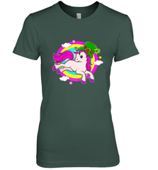 Irish Leprechaun Unicorn Cute St Patricks Day Ireland Women's Premium T-Shirt Women's Premium T-Shirt - HHHstores