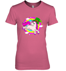 Irish Leprechaun Unicorn Cute St Patricks Day Ireland Women's Premium T-Shirt Women's Premium T-Shirt - HHHstores