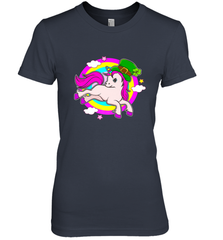 Irish Leprechaun Unicorn Cute St Patricks Day Ireland Women's Premium T-Shirt Women's Premium T-Shirt - HHHstores