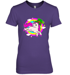 Irish Leprechaun Unicorn Cute St Patricks Day Ireland Women's Premium T-Shirt Women's Premium T-Shirt - HHHstores
