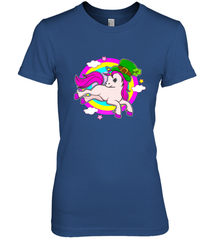 Irish Leprechaun Unicorn Cute St Patricks Day Ireland Women's Premium T-Shirt Women's Premium T-Shirt - HHHstores