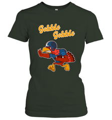 Turkey Football Shirt Funny Thanksgiving Turkey Gobble Gift Women's T-Shirt Women's T-Shirt - HHHstores