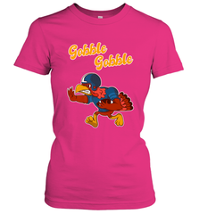 Turkey Football Shirt Funny Thanksgiving Turkey Gobble Gift Women's T-Shirt Women's T-Shirt - HHHstores