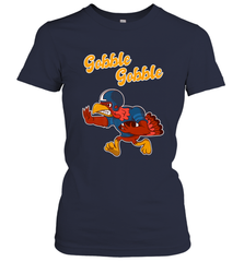 Turkey Football Shirt Funny Thanksgiving Turkey Gobble Gift Women's T-Shirt Women's T-Shirt - HHHstores