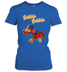 Turkey Football Shirt Funny Thanksgiving Turkey Gobble Gift Women's T-Shirt Women's T-Shirt - HHHstores