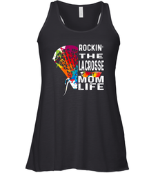 Lacrosse Rockin The Mom Life Women's Racerback Tank