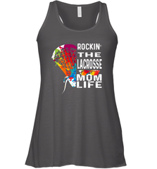 Lacrosse Rockin The Mom Life Women's Racerback Tank Women's Racerback Tank - HHHstores