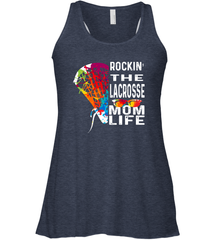 Lacrosse Rockin The Mom Life Women's Racerback Tank Women's Racerback Tank - HHHstores