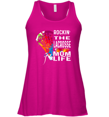 Lacrosse Rockin The Mom Life Women's Racerback Tank Women's Racerback Tank - HHHstores