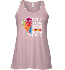 Lacrosse Rockin The Mom Life Women's Racerback Tank Women's Racerback Tank - HHHstores