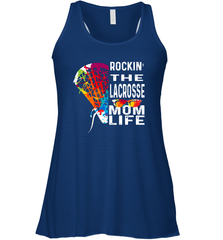 Lacrosse Rockin The Mom Life Women's Racerback Tank Women's Racerback Tank - HHHstores