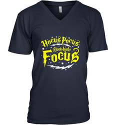 Hocus Pocus Everybody Focus Halloween Teacher Or Student Men's V-Neck