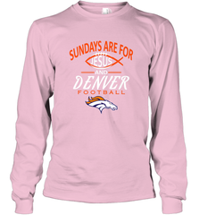 Sundays Are For Jesus and Denver Funny Christian Football Long Sleeve T-Shirt Long Sleeve T-Shirt - HHHstores