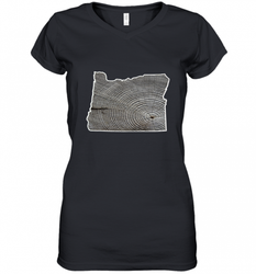 Oregon Pride Tee, Oregon Coast Tshirt, Forest Tree Women's V-Neck T-Shirt