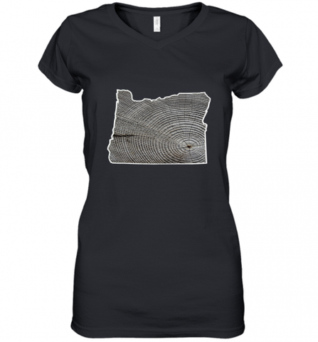 Oregon Pride Tee, Oregon Coast Tshirt, Forest Tree Women's V-Neck T-Shirt Women's V-Neck T-Shirt / Black / S Women's V-Neck T-Shirt - HHHstores