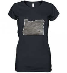 Oregon Pride Tee, Oregon Coast Tshirt, Forest Tree Women's V-Neck T-Shirt Women's V-Neck T-Shirt - HHHstores