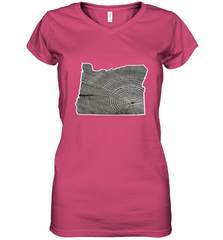 Oregon Pride Tee, Oregon Coast Tshirt, Forest Tree Women's V-Neck T-Shirt Women's V-Neck T-Shirt - HHHstores