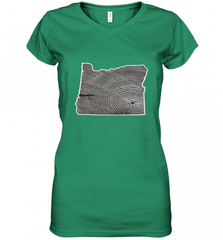 Oregon Pride Tee, Oregon Coast Tshirt, Forest Tree Women's V-Neck T-Shirt Women's V-Neck T-Shirt - HHHstores