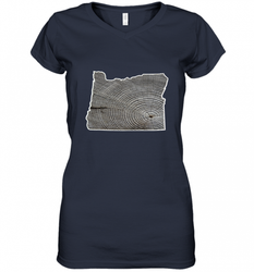 Oregon Pride Tee, Oregon Coast Tshirt, Forest Tree Women's V-Neck T-Shirt