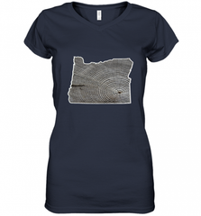 Oregon Pride Tee, Oregon Coast Tshirt, Forest Tree Women's V-Neck T-Shirt Women's V-Neck T-Shirt - HHHstores