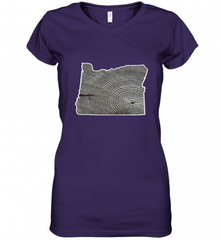 Oregon Pride Tee, Oregon Coast Tshirt, Forest Tree Women's V-Neck T-Shirt Women's V-Neck T-Shirt - HHHstores
