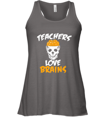 Teachers Love Brains funny Halloween Zombie Women's Racerback Tank Women's Racerback Tank - HHHstores
