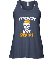Teachers Love Brains funny Halloween Zombie Women's Racerback Tank Women's Racerback Tank - HHHstores