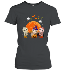 Three Sloths Halloween T shirt Mummy Pumpkin Moon Women's T-Shirt Women's T-Shirt - HHHstores