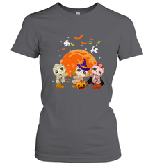 Three Sloths Halloween T shirt Mummy Pumpkin Moon Women's T-Shirt Women's T-Shirt - HHHstores