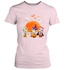 Three Sloths Halloween T shirt Mummy Pumpkin Moon Women's T-Shirt Women's T-Shirt - HHHstores
