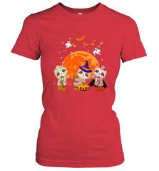 Three Sloths Halloween T shirt Mummy Pumpkin Moon Women's T-Shirt Women's T-Shirt - HHHstores