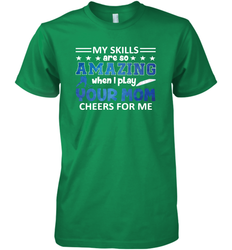 HOCKEY Yours Mom Cheers For Me Men's Premium T-Shirt