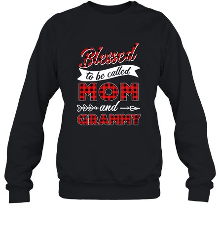 Blessed to be called Mom and Grammy Crewneck Sweatshirt Crewneck Sweatshirt / Black / S Crewneck Sweatshirt - HHHstores