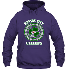 NFL Kansas City Chiefs Logo Happy St Patrick's Day Hooded Sweatshirt Hooded Sweatshirt - HHHstores