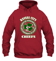 NFL Kansas City Chiefs Logo Happy St Patrick's Day Hooded Sweatshirt Hooded Sweatshirt - HHHstores