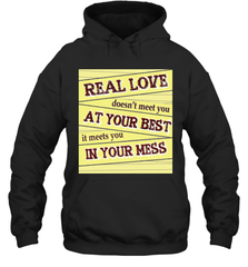 Real love funny quotes for valentine (2) Hooded Sweatshirt Hooded Sweatshirt - HHHstores
