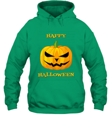 Happy Halloween Scary Pumpkin Tee Hooded Sweatshirt Hooded Sweatshirt - HHHstores