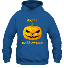 Happy Halloween Scary Pumpkin Tee Hooded Sweatshirt Hooded Sweatshirt - HHHstores