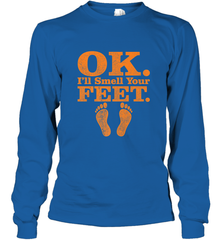 OK I'll Smell Your Feet Trick Or Treat Halloween Gift Long Sleeve T-Shirt Long Sleeve T-Shirt - HHHstores