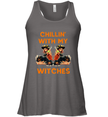 Cool Chillin With My Witches Halloween Costume Women's Racerback Tank Women's Racerback Tank - HHHstores