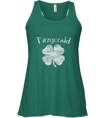 Vintage Fitzgerald Irish Shamrock St Patty's Day Women's Racerback Tank Women's Racerback Tank - HHHstores