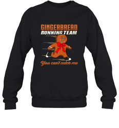 Christmas Gingerbread Man Cookie Gingerbread Running Team Crewneck Sweatshirt