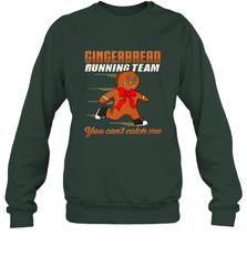 Christmas Gingerbread Man Cookie Gingerbread Running Team Crewneck Sweatshirt Crewneck Sweatshirt - HHHstores