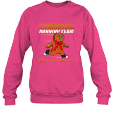 Christmas Gingerbread Man Cookie Gingerbread Running Team Crewneck Sweatshirt Crewneck Sweatshirt - HHHstores