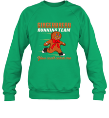 Christmas Gingerbread Man Cookie Gingerbread Running Team Crewneck Sweatshirt Crewneck Sweatshirt - HHHstores