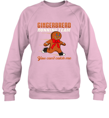 Christmas Gingerbread Man Cookie Gingerbread Running Team Crewneck Sweatshirt Crewneck Sweatshirt - HHHstores
