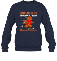 Christmas Gingerbread Man Cookie Gingerbread Running Team Crewneck Sweatshirt Crewneck Sweatshirt - HHHstores